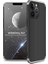 Apple iPhone 13 Pro Max Uyumlu Kılıf Zore Ays Kapak, Siyah-Gri 1
