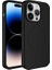 Apple iPhone 13 Pro Uyumlu Kılıf Magsafe Wireless Şarj Özellikli Pastel Renk Silikon Zore Plas Kapak, Siyah 1