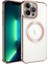 Apple iPhone 13 Pro Uyumlu Kılıf Magsafe Wireless Şarj Özellikli Zore Setro Silikon, Rose Gold 1