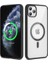 Apple iPhone 11 Pro Uyumlu Kılıf Magsafe Wireless Şarj Özellikli Silikon Zore Ege Kapak, Siyah 1