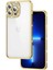 Apple iPhone 12 Pro Uyumlu Kılıf Kamera Korumalı Taşlı Zore Mina Kapak, Gold 1