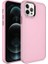 Apple iPhone 12 Pro Uyumlu Kılıf Metal Çerçeve ve Buton Tasarımlı Sert Zore Botox Kapak, Pembe Açık 1