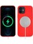 Apple iPhone 12 Mini Uyumlu Kılıf Zore Silksafe Wireless Kapak, Kırmızı 1