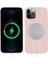Apple iPhone 13 Pro Uyumlu Kılıf Zore Silksafe Wireless Kapak, Pembe Açık 1