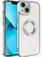 Apple iPhone 13 Uyumlu Kılıf Kamera Korumalı Logo Gösteren Zore Omega Kapak, Gümüş 1