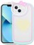 Apple iPhone 13 Uyumlu Kılıf Kedi Figürlü Transparan Pop Soketli Zore Ritmik Kapak, Beyaz 1