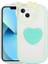 Apple iPhone 13 Uyumlu Kılıf Kedi Figürlü Transparan Pop Soketli Zore Ritmik Kapak, Turkuaz 1