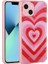 Apple iPhone 13 Uyumlu Kılıf Simli Desenli Kamera Korumalı Parlak Zore Popy Kapak, Kalp 1