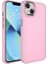 Apple iPhone 14 Plus Uyumlu Kılıf Metal Çerçeve ve Buton Tasarımlı Sert Zore Botox Kapak, Pembe Açık 1