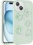 Apple iPhone 14 Plus Uyumlu Kılıf Kabartma Figürlü Parlak Zore Toys Silikon Kapak, Açık Yeşil 1