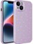 Apple iPhone 14 Plus Uyumlu Kılıf Kamera Korumalı Simli Lüks Zore Koton Kapak, Lila 1