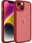 Apple iPhone 14 Plus Uyumlu Kılıf Kamera Korumalı Transparan Zore Post Kapak, Kırmızı 1