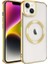 Apple iPhone 14 Plus Uyumlu Kılıf Magsafe Wireless Şarj Özellikli Zore Setro Silikon, Gold 1