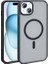Apple iPhone 14 Plus Uyumlu Kılıf Magsafe Şarj Özellikli Mat Arka Yüzey Zore Sio Kapak, Siyah 1