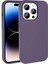 Apple iPhone 14 Pro Max Uyumlu Kılıf Magsafe Şarj Özellikli Sıvı Teknolojili Silinebilir Sert Zore Kivi Kapak, Derin Mor 1