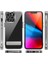 Apple iPhone 12 Pro Max Uyumlu Kılıf Standlı Şeffaf Silikon Zore L-Stand Kapak 1