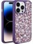 Apple iPhone 14 Pro Max Uyumlu Kılıf Parlak Taşlı Tasarım Zore Linea Kapak, Derin Mor 1