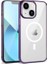 Apple iPhone 14 Plus Uyumlu Kılıf Zore Wireless Şarj Özellikli Pixel Magsafe Kapak, Derin Mor 1