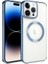 Apple iPhone 14 Pro Max Uyumlu Kılıf Magsafe Wireless Şarj Özellikli Zore Setro Silikon, Mavi 1