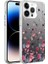 Apple iPhone 14 Pro Max Uyumlu Kılıf Desenli Zore Silver Sert Kapak, Çiçek 1