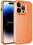 Apple iPhone 14 Pro Max Uyumlu Kılıf Kamera Korumalı Simli Lüks Zore Koton Kapak, Turuncu 1