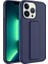 Apple iPhone 14 Pro Max Uyumlu Kılıf Zore Qstand Kapak, Lacivert 1