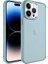 Apple iPhone 14 Pro Uyumlu Kılıf Buzlu Sert Pc Zore May Kapak, Mavi 1