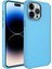 Apple iPhone 14 Pro Uyumlu Kılıf Metal Çerçeve ve Buton Tasarımlı Silikon Zore Luna Kapak, Sierra Mavi 1