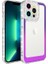 Apple iPhone 14 Pro Uyumlu Kılıf Simli ve Renk Geçiş Tasarımlı Lens Korumalı Zore Park Kapak, Mor-Pembe 1