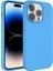 Apple iPhone 14 Pro Uyumlu Kılıf Sıvı Teknolojili Silinebilir Sert Zore Kivi Kapak, Mavi 1