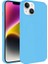 Apple iPhone 14 Uyumlu Kılıf Magsafe Wireless Şarj Özellikli Pastel Renk Silikon Zore Plas Kapak, Mavi Açık 1