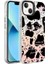 Apple iPhone 14 Uyumlu Kılıf Mermer Desenli Zore Marbello Kapak, Siyah-Beyaz 1