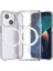 Apple iPhone 14 Uyumlu Kılıf Magsafe Şarj Özellikli Parlayan Simli Saydam Renkli Zore Allstar Kapak, Şeffaf 1