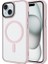 Apple iPhone 14 Uyumlu Kılıf Mat Arka Yüzey Wireless Şarj Özellikli Zore Flet Magsafe Kapak, Pembe 1