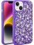 Apple iPhone 14 Uyumlu Kılıf Parlak Taşlı Tasarım Zore Linea Kapak, Mor 1