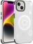 Apple iPhone 14 Uyumlu Kılıf Zore Wireless Şarj Özellikli Desenli Hot Kapak, Beyaz 1