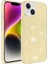 Apple iPhone 14 Uyumlu Kılıf Zore Shining Silikon, Gold 1