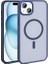 Apple iPhone 15 Plus Uyumlu Kılıf Magsafe Şarj Özellikli Mat Arka Yüzey Zore Sio Kapak, Lacivert 1