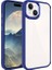 Apple iPhone 15 Plus Uyumlu Kılıf Zore Krom Kapak, Lacivert 1