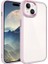 Apple iPhone 15 Plus Uyumlu Kılıf Zore Krom Kapak, Pembe Açık 1