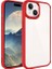 Apple iPhone 15 Plus Uyumlu Kılıf Zore Krom Kapak, Kırmızı 1