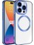 Apple iPhone 15 Pro Max Uyumlu Kılıf Magsafe Wireless Şarj Özellikli Zore Setro Silikon, Midnight 1