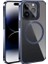 Apple iPhone 15 Pro Max Uyumlu Kılıf Magsafe Şarj Özellikli Standlı Zore Klon Kapak, Lacivert 1