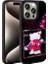 Apple iPhone 15 Pro Max Uyumlu Kılıf Parlayan Kabartmalı Ikonik Figürlü Zore Amas Silikon Kapak, Siyah 1