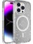 Apple iPhone 15 Pro Max Uyumlu Kılıf Magsafe Şarj Özellikli Parlayan Simli Saydam Renkli Zore Allstar Kapak, Şeffaf 1
