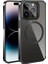 Apple iPhone 15 Pro Uyumlu Kılıf Magsafe Şarj Özellikli Standlı Zore Klon Kapak, Siyah 1