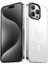Apple iPhone 15 Pro Max Uyumlu Kılıf Zore Wireless Şarj Özellikli Şeffaf G-Glass Kapak, Siyah 1