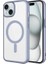Apple iPhone 15 Uyumlu Kılıf Wireless Şarj Özellikli Sert Pc Zore Mat Riksos Magsafe Kapak, Gri 1
