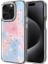 Apple iPhone 15 Pro Uyumlu Kılıf Simli Desenli Parlak Zore Task Kapak, Mavi 1