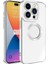Apple iPhone 15 Pro Uyumlu Kılıf Kamera Korumalı Logo Gösteren Zore Omega Kapak, Gümüş 1